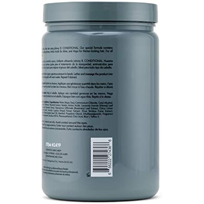 JOHNNY B. CONDITIONAL HAIR CONDITIONER 32 OZ. - Image 3